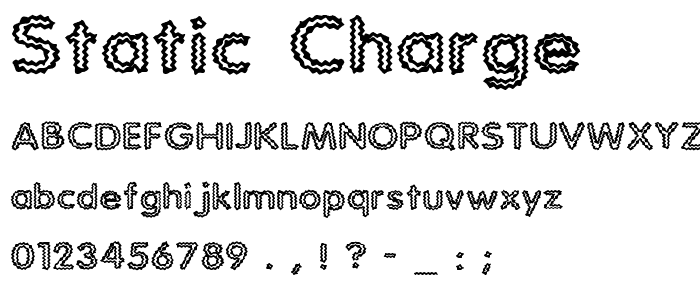 Static Charge font